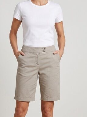 Ann Taylor Tan Curvy Fit Shorts